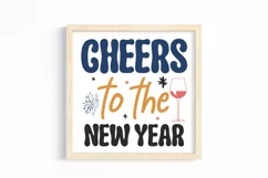Cheers to the new year SVG, Happy New Year SVG Product Image 3