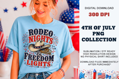 Rodeo Nights &amp; Freedom Lights PNG | Sublimation DTF Product Image 8
