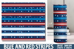 Blue and Red Stripes Tumbler Product Image 1