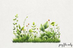 Watercolor Grass Borders Clipart PNG Product Image 1