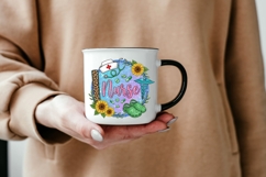 Nurse PNG with Sunflower, Nurse Galaxy Sublimation Design Product Image 6