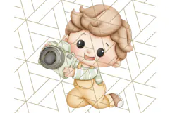 Tiny Zoo Friends Clipart, Cute Cartoon Zoo Animals PNG Product Image 2