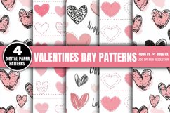 VALENTINES DAY DIGITAL PAPER Bundle PNG Product Image 7
