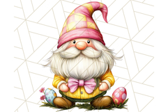 Easter Gnome PNG, Spring Bunny Clipart, Cute Digital Art Product Image 2