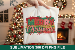 Merry Christmas Sublimation - Christmas PNG Design Product Image 1
