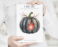 Halloween Pumpkins Clipart, 30 PNG Scary Product Image 7