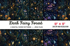 Dark Fairy Forest with Magic JPG Product Image 1