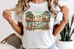 Hilton Head PNG, Vintage South Carolina Beach Sublimation Product Image 6