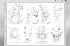 60 Procreate Wonderland Stamp Brushes Product Image 2