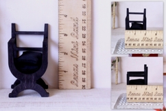 Two miniature Tudor chair 1:12 scale digital file. X framed Product Image 6