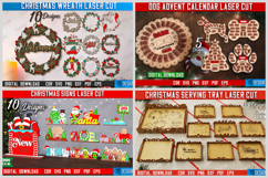 401 Christmas Mega Bundle Laser Cut, 3D Christmas Decoration Product Image 7