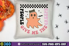 People give me the creeps SVG, Retro Halloween SVG, Hall Product Image 2