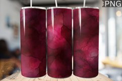Burgundy Alcohol Ink Tumbler Wrap - High Quality 300 Dpi Product Image 1