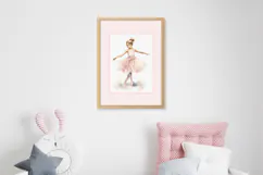 Watercolor Ballerina Baby Print Wall Art Product Image 6