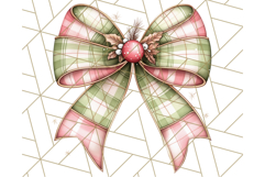 Muted Cozy Christmas Bows PNG Clipart, Winter Holiday Png Product Image 2