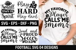 Football SVG Design SVG - Small Town Big Spirit Product Image 1