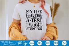 My Life Feels Like A Test I Didn&#039;t Study For SVG Cut File Product Image 3