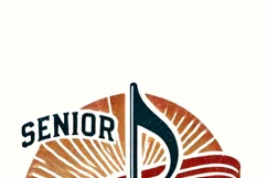Senior Band Mom 2025 PNG, Retro Marching Band Mom Design Product Image 2