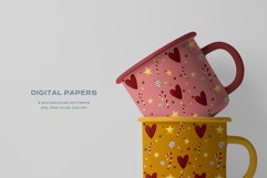 Christmas Patterns Santa Winter Print Digital Paper JPEG Product Image 5