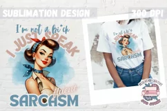 Sassy Girl Sublimation Design Sarcastic Quote PNG Retro Product Image 1