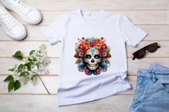Sugar Skulls Sublimation, Day of The Dead png Product Image 2