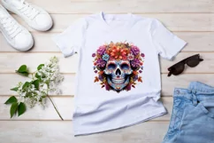 Sugar Skulls Sublimation, Day of The Dead png Product Image 2