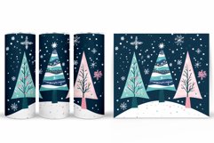 Christmas Tree Tumbler Design. Christmas Tree Sublimation Product Image 2
