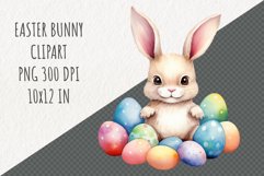 Easter Bunny Clipart | Spring Clipart | Easter Sublimation Product Image 1
