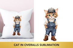 Animals in Overalls Sublimation, Farm Animals Clipart Product Image 1