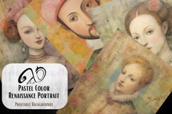 Pastel Color Renaissance Portrait Product Image 5