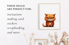 Sarcastic Dark Orange Grumpy Cat, Grumpy Cat sublimation Product Image 3