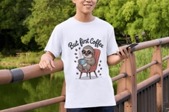Funny Sloth PNG Bundle 19 Lazy &amp; Caffeinated Sublimation Product Image 6