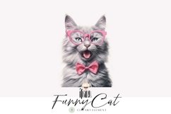 Funny Cat Clipart, Nursery Animals Clipart Product Image 1