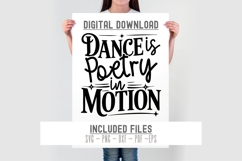 Dance Is Poetry In Motion svg dance cut file Dance Mom Shirt Product Image 2