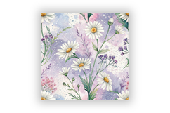 Daisy Spring Floral Seamless Pattern Bundle, Soft Pastel Product Image 6