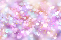 Pastel hearts and glittering specks of light Product Image 1