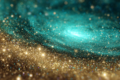 Sparkling background with shades of gold and teal colors Product Image 1