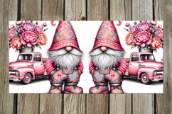 Spring gnome &amp; pions | flowers Mug Sublimation design bundle Product Image 6