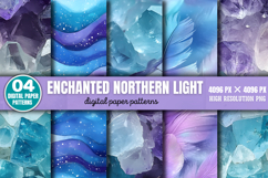 Enchanted Northern Light Backgrounds Bundle PNG Product Image 7