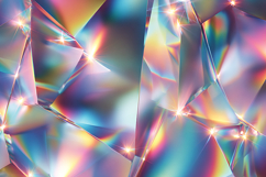 Holographic foil fragments with sparkling highlights Product Image 1