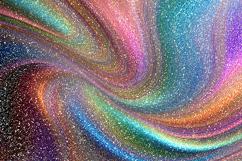 Swirling rainbow patterns and glittering specks of light Product Image 1