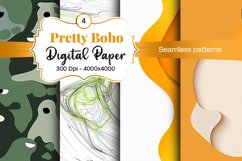 Boho digital paper Seamless backgrounds Product Image 1