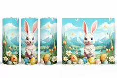 Cute Bunny Tumbler Design. Bunny Easter Tumbler Product Image 2