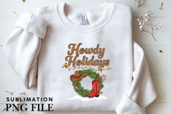Howdy Holidays png design for T-shirts Product Image 3