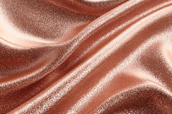 Rose gold fabric with a shiny and smooth texture Product Image 1