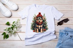Christmas Dog clipart, Dog Sublimation Product Image 3