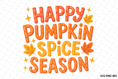 Happy Pumpkin Spice Season Svg | Halloween Svg | Svg File Product Image 1