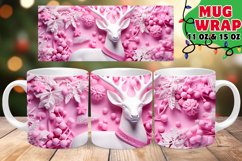Enchanting Beauty of 3D Christmas: 15oz Mug Wrap Product Image 1