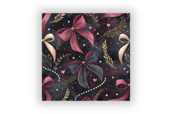Coquette Bow Digital Paper Pack, Seamless Ribbon Pattern Product Image 6