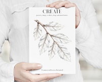 White Christmas Clipart, Vintage PNG Product Image 6